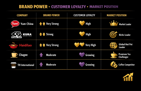 Brand Strength and Customer Loyalty of asian cuisine stocks