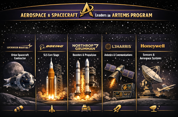 Aerospace and Spacecraft Company leaders in Artemis Missions