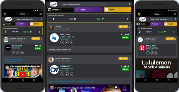 StockBossUp investment feed examples