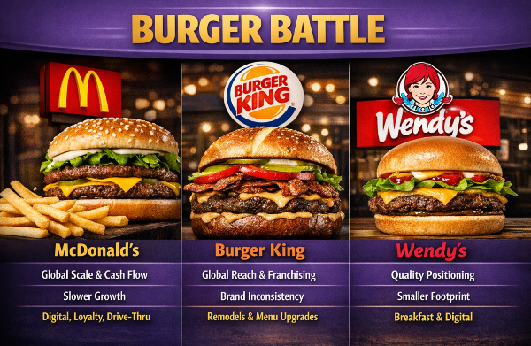 MCD, QSR, WEN comparison