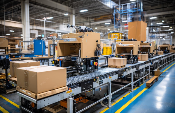 Container packaging production line